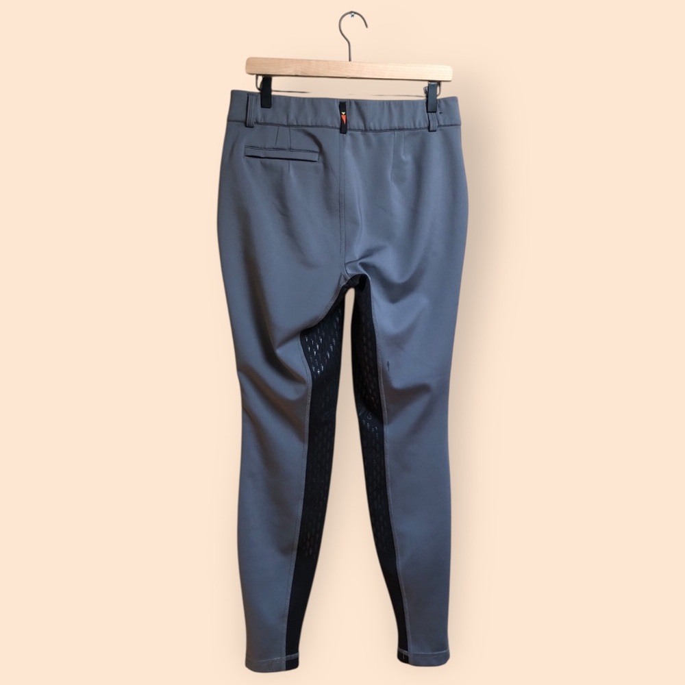 KERRITS Women’s Riding Pants Grey Black Equestrian Horses Riding Comfort Large - Picture 8 of 16